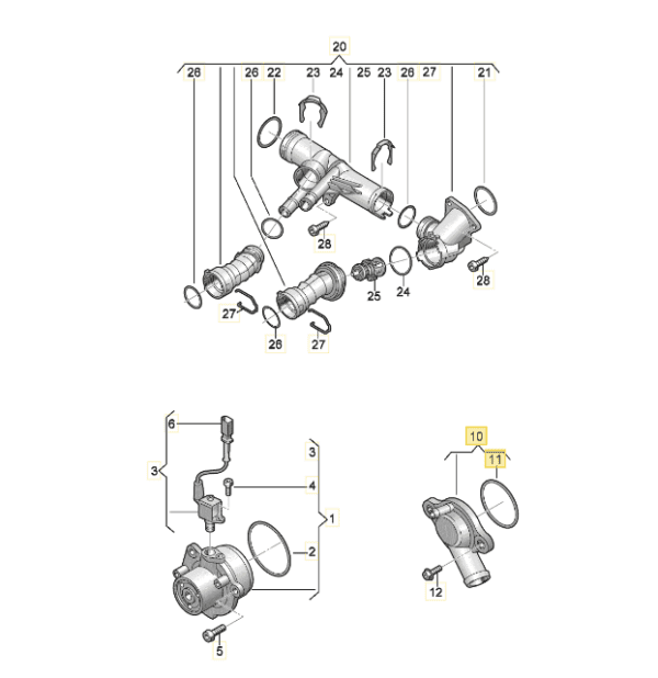 Original VW Vandstuds 04L121131A