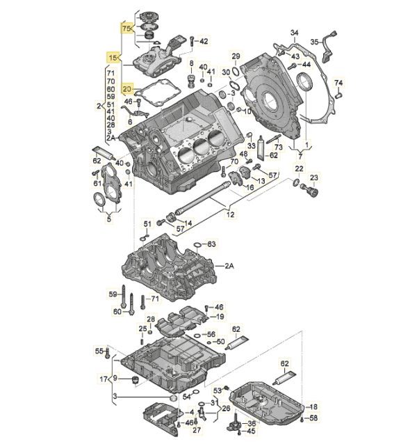 Original VW Monteringssæt 06E103772G
