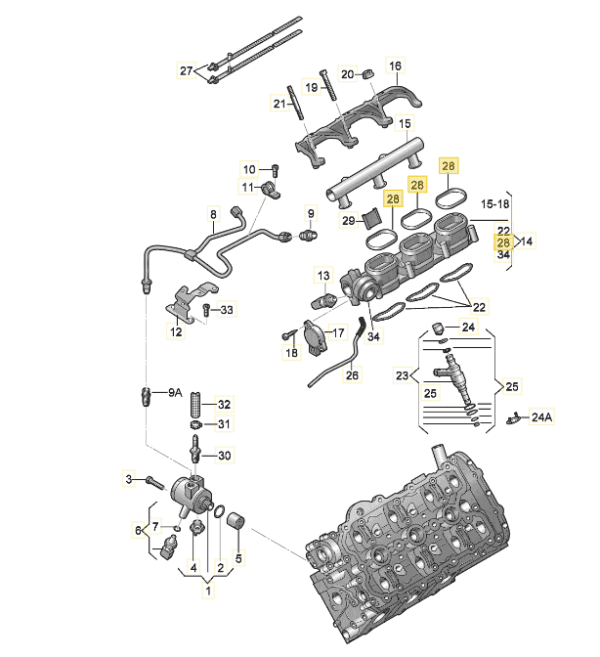Original VW Pakning 079129717D