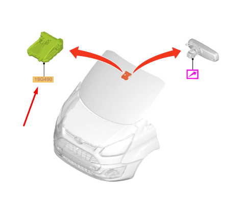 Original Ford Frontkamera 1880020