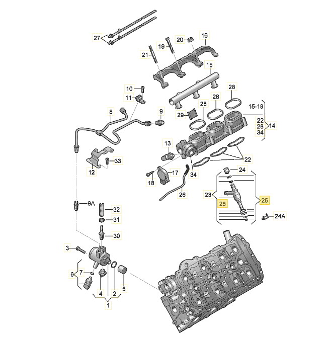 Original VW Pakningssæt 06E998907E