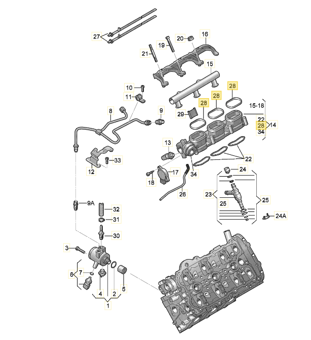 Original VW Pakning 079129717D